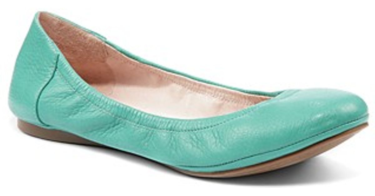 teal ballerina flats
