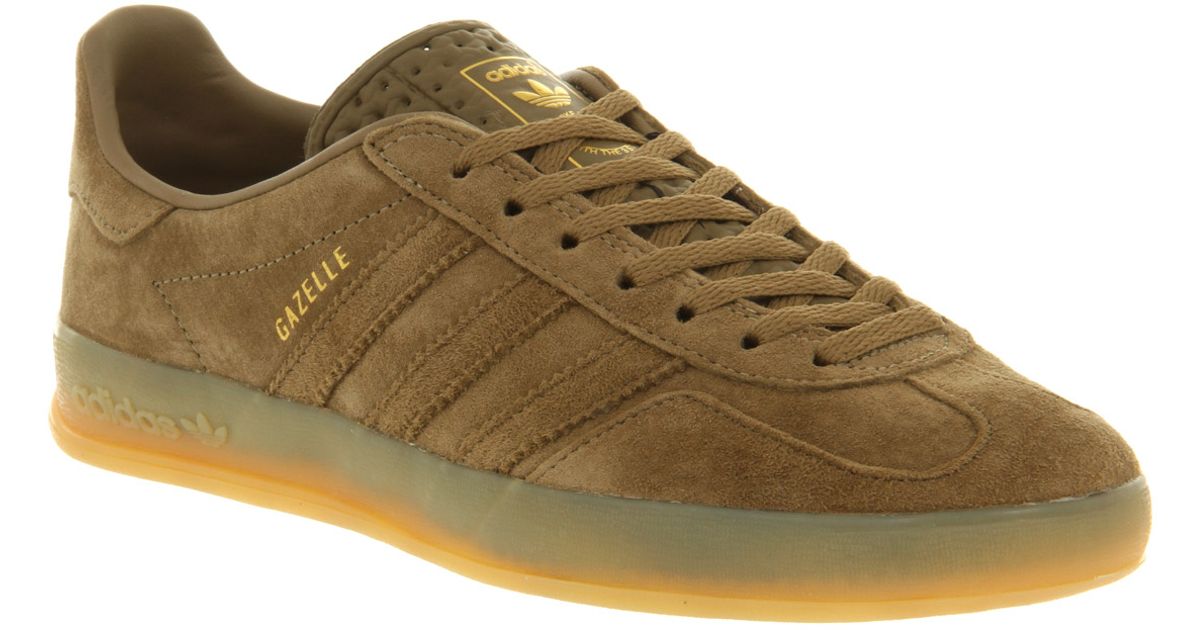 adidas Gazelle Indoor Earth Khaki in Natural for Men - Lyst