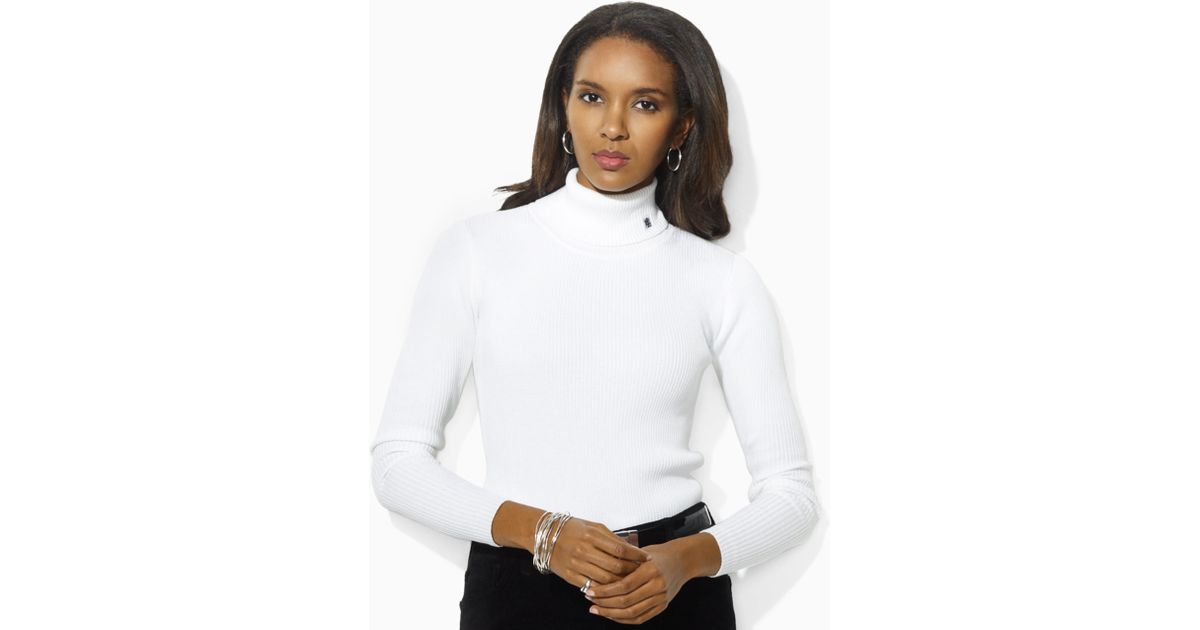 white ralph lauren turtleneck