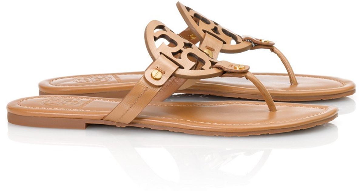 tory burch miller patent leather sandals