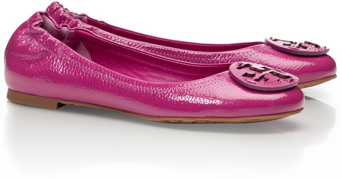 tory burch reva tumbled leather flats
