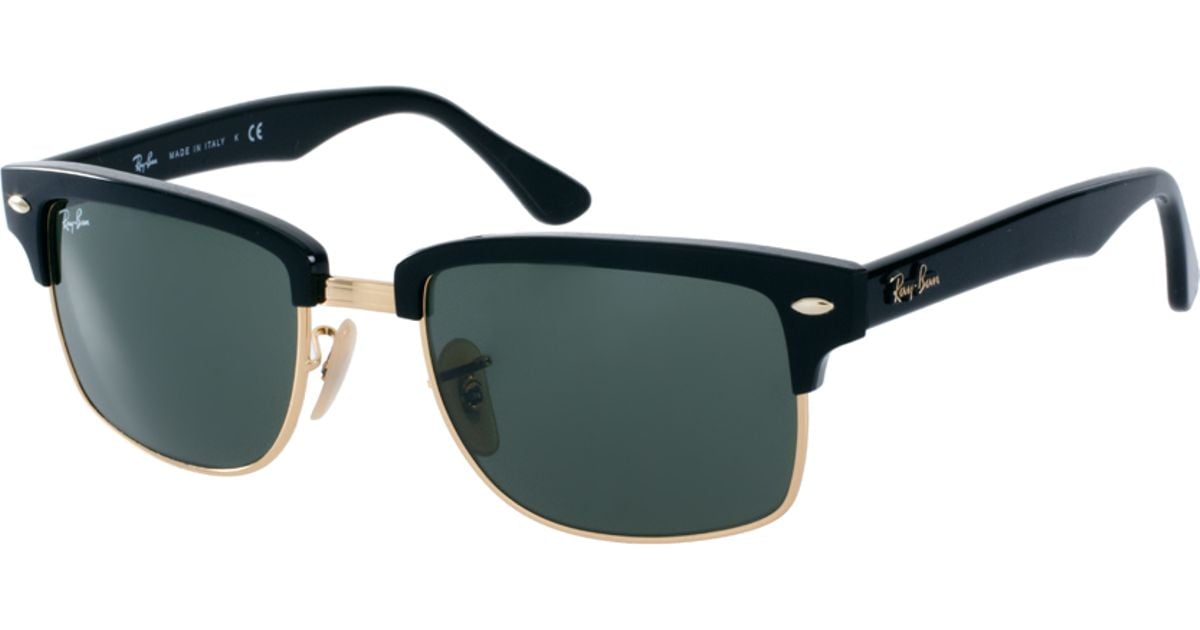Ray Ban Clubmaster Sunglasses In Black For Men Lyst