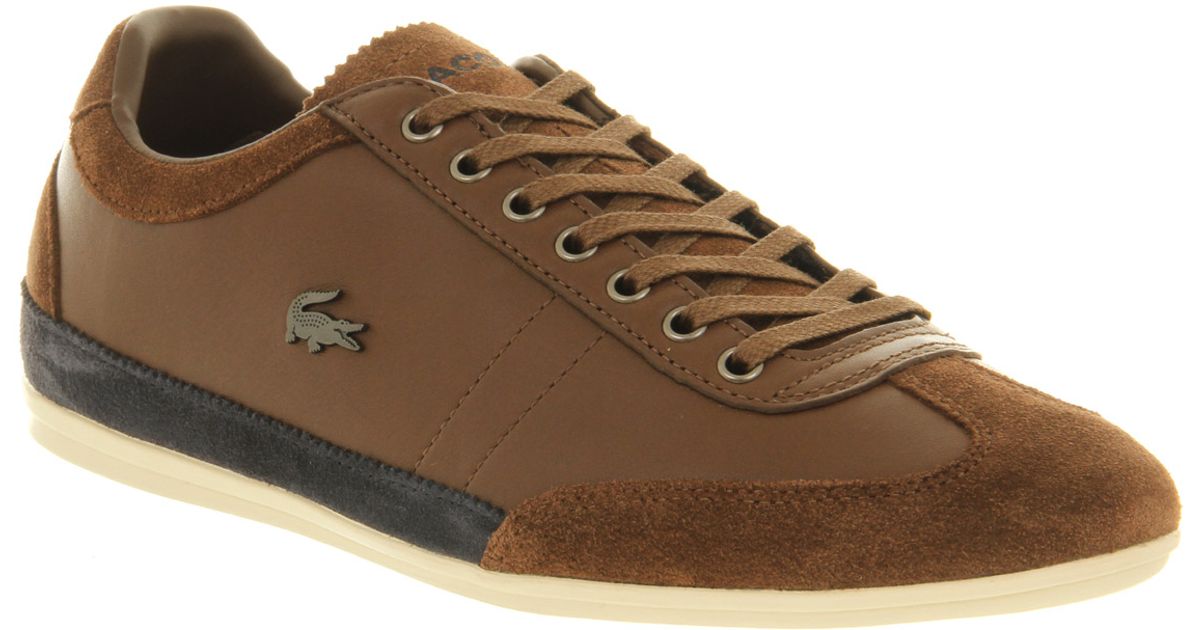 Lacoste Misano Brown Blue for Men - Lyst