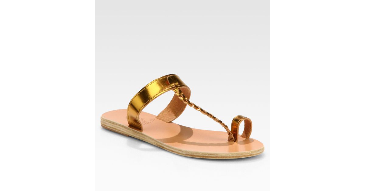 ancient greek sandals hydor leather thong sandals