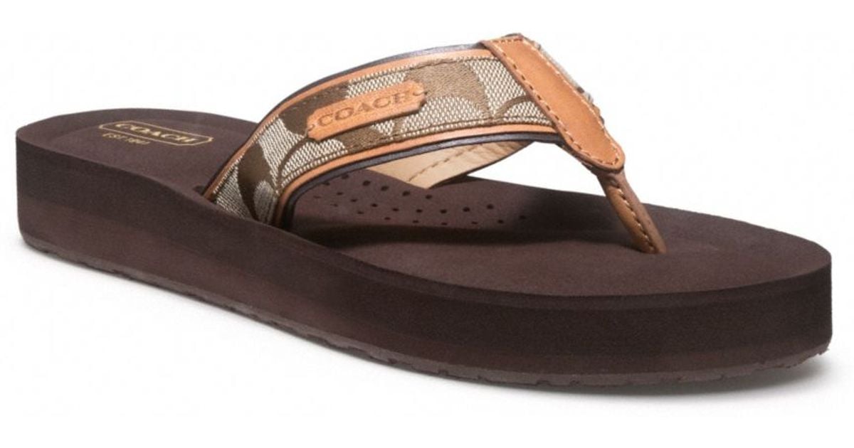 amazon coach flip flops