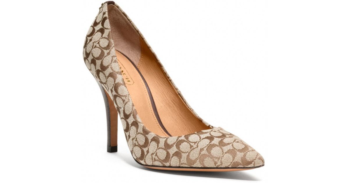 Coach hotsell signature heels