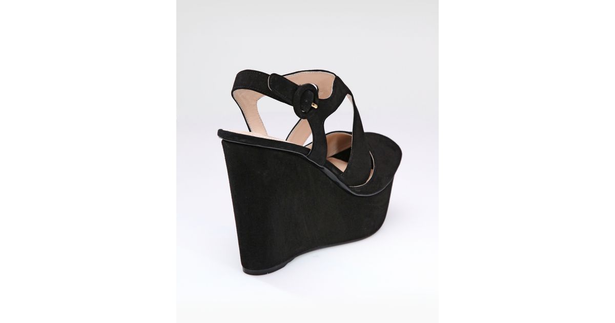 prada black wedges
