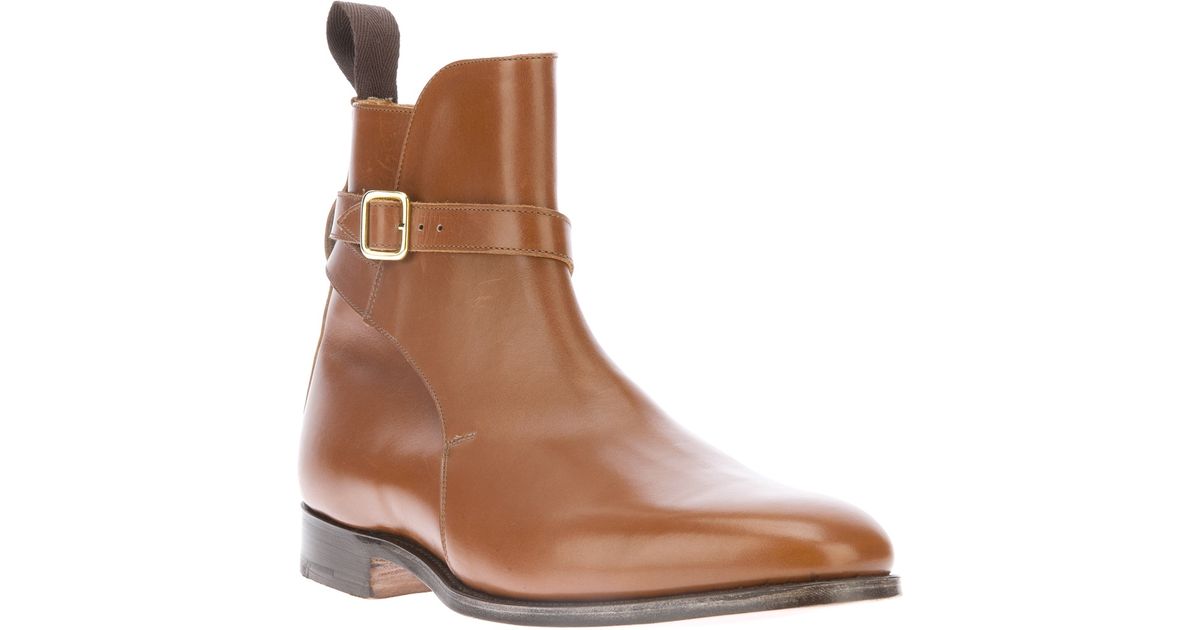 Tricker's Chepstow Leather Boot in Caramel (Brown) for Men Lyst