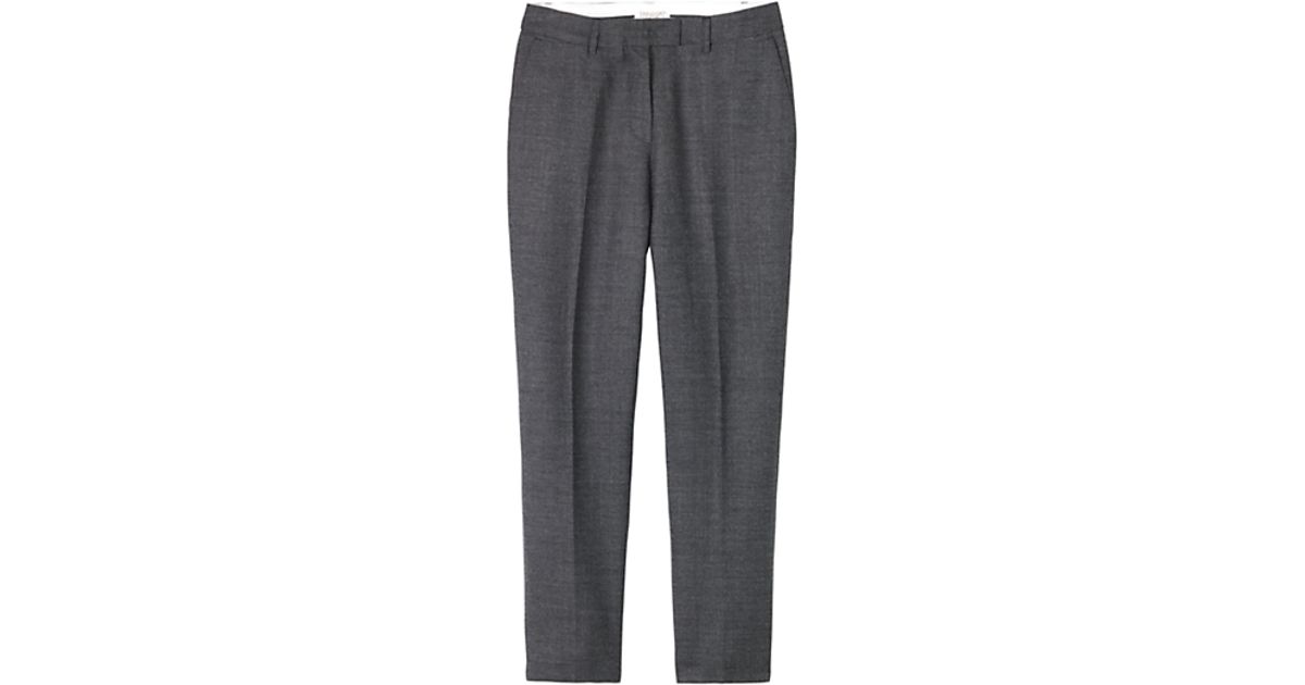 charcoal cigarette trousers