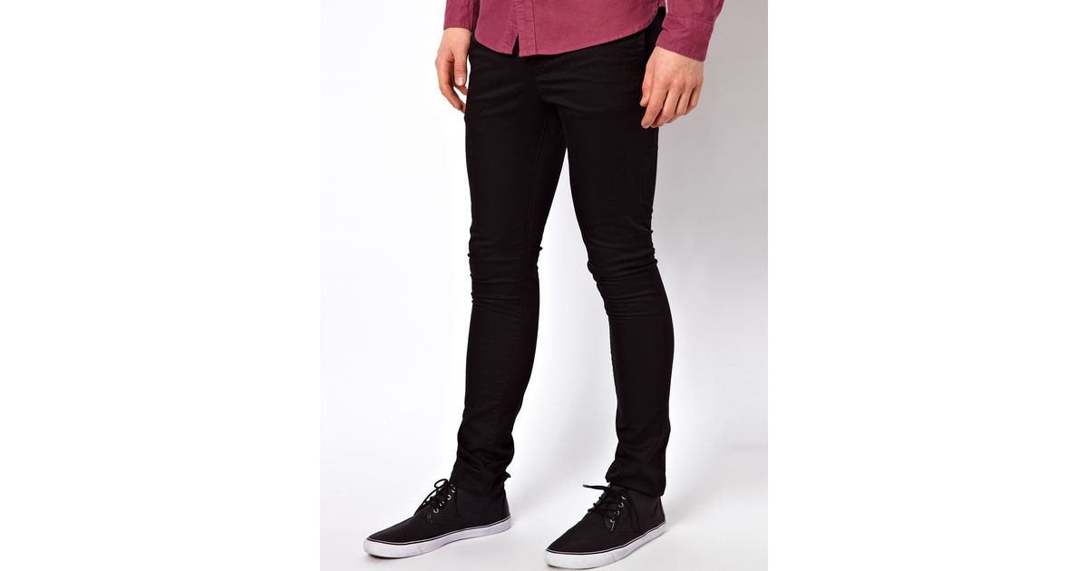 super skinny black chinos