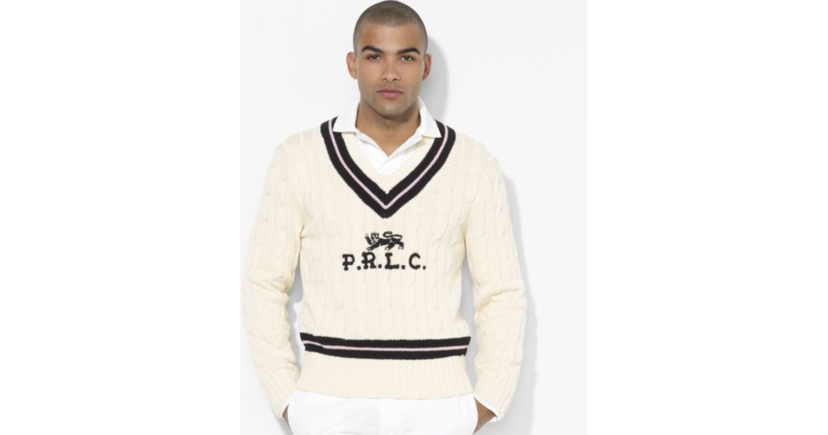 ralph lauren cricket sweater