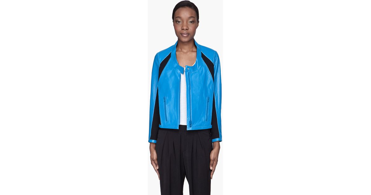 Helmut Lang Sky Blue Colorblocked Reversible Leather ... (1200 x 630 Pixel)