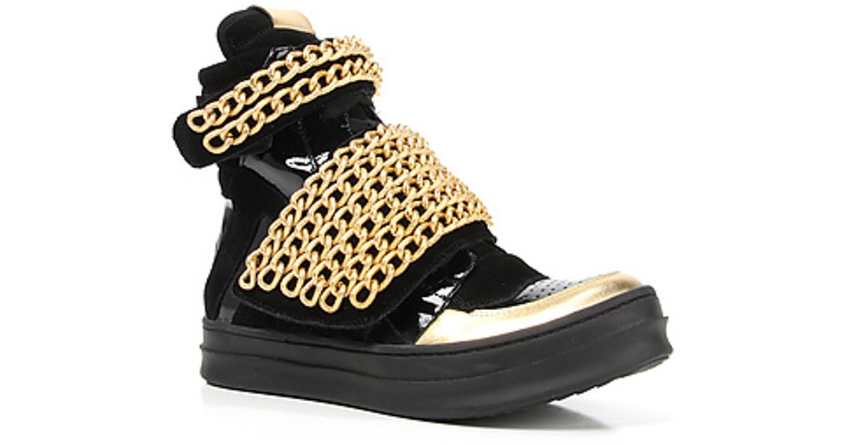 jeffrey campbell gold sneakers