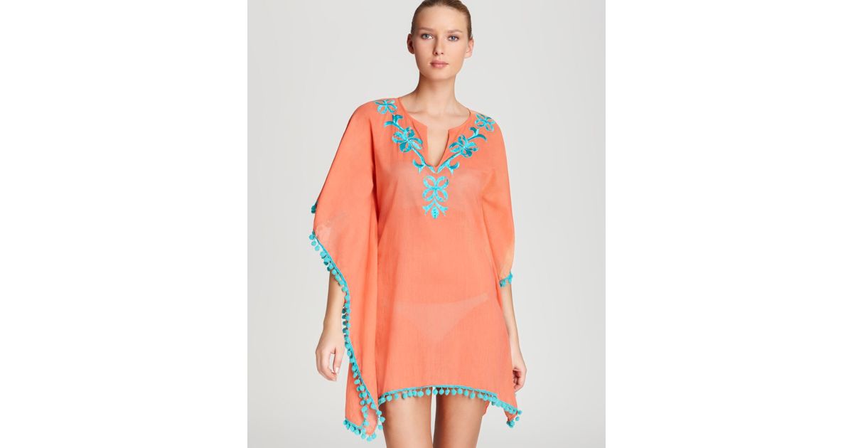turquoise swim cover up