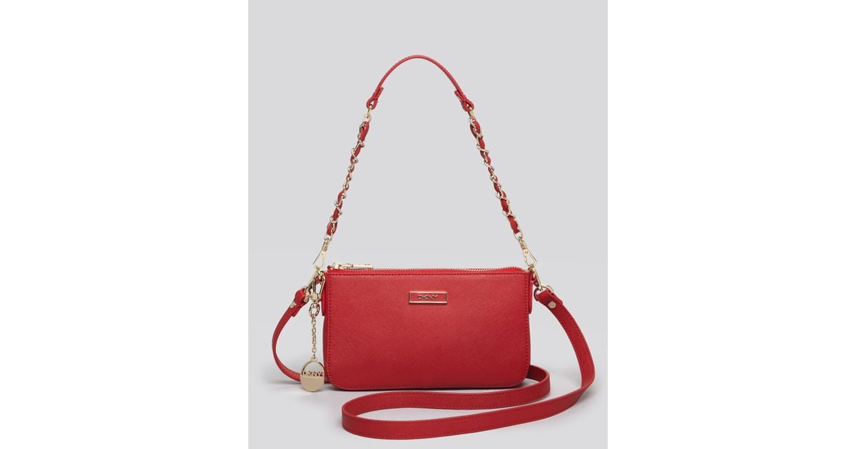 dkny red crossbody bag
