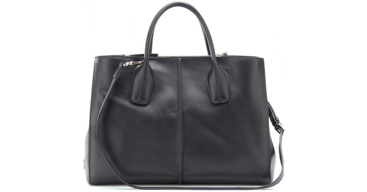 tod's pocket medium leather shopper