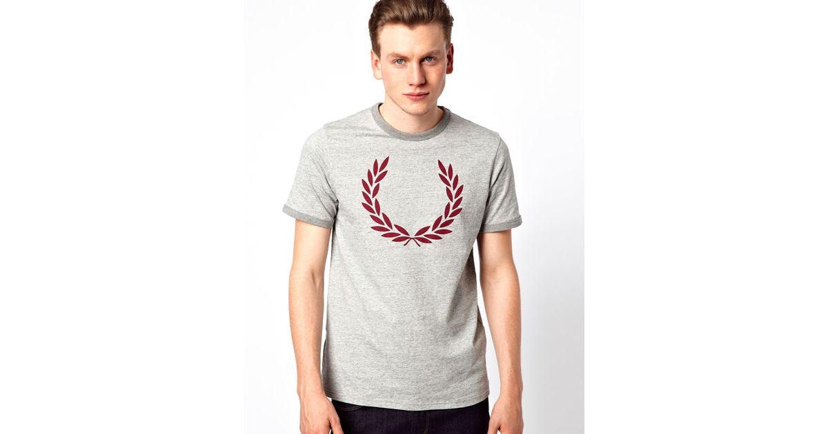 fred perry grey tshirt