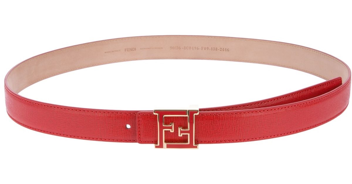 red fendi belt