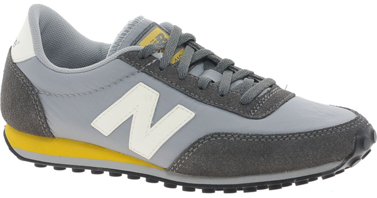 New Balance 410 Grey Yellow Trainers in 