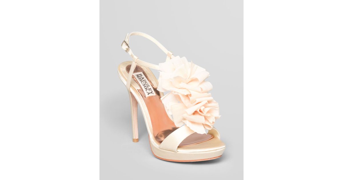 Badgley Mischka Platform Evening Sandals Adele High Heel