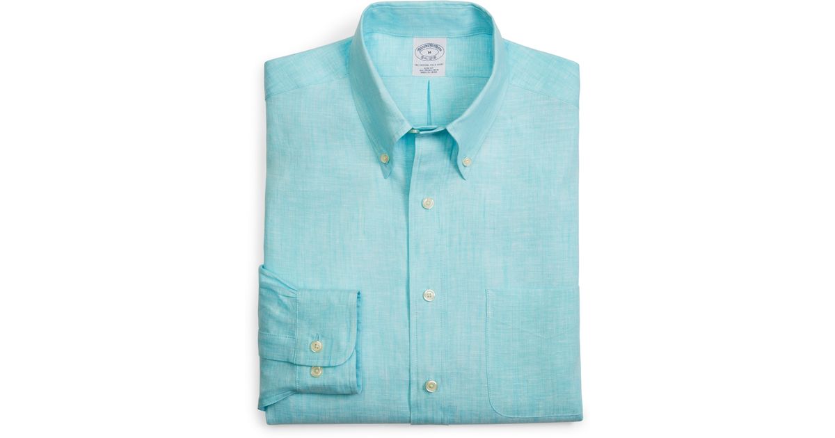 Lyst Brooks Brothers Irish Linen Regular Fit Solid Sport Shirt in
