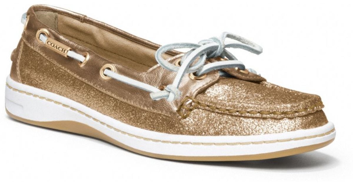 sparkly boat shoes
