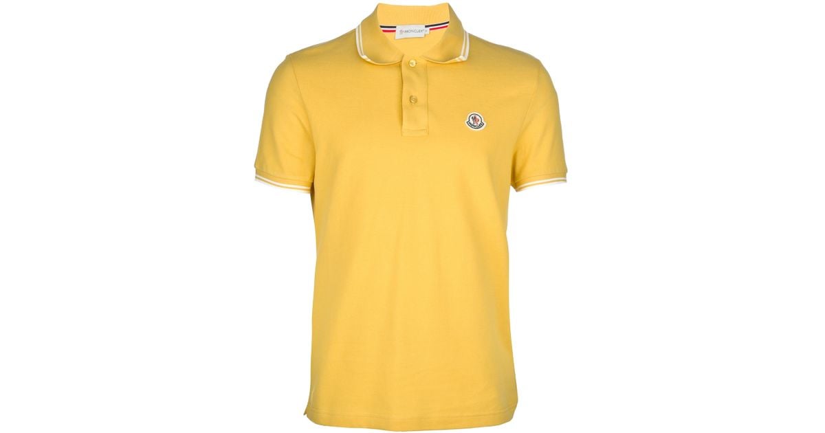 moncler yellow polo shirt moncler yellow polo shirt