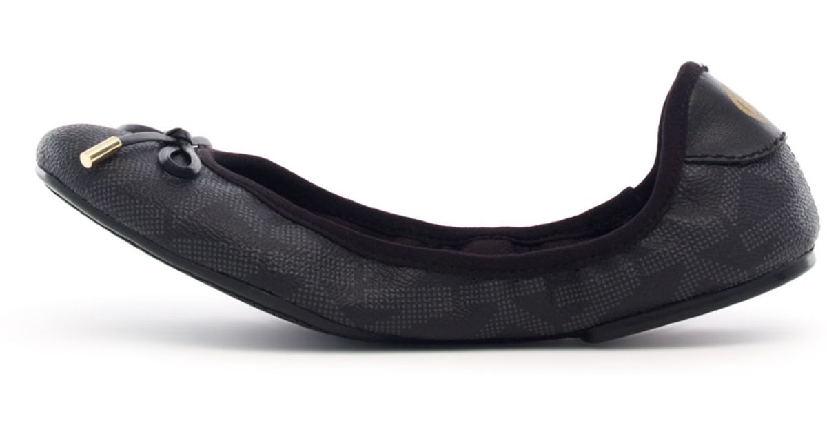 mk city logo ballet flat