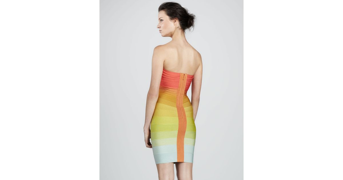 orange ombre dress