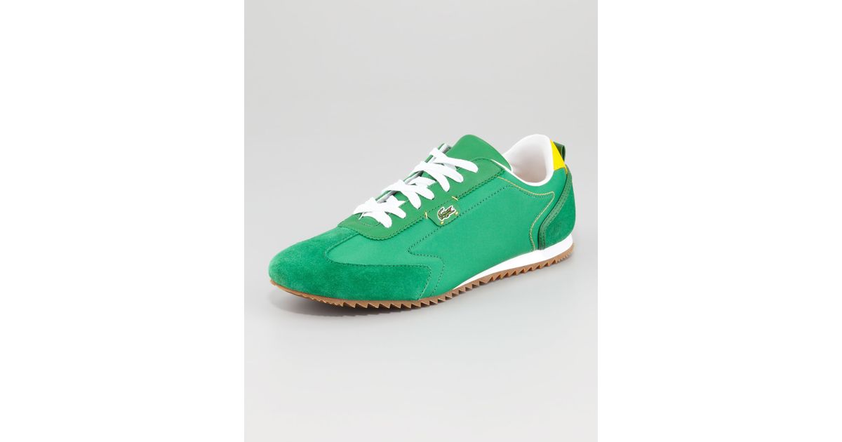 lacoste green sneakers