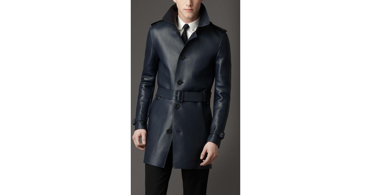 Burberry Calf Leather Trench Coat - Brown Coats, Clothing - BUR383869