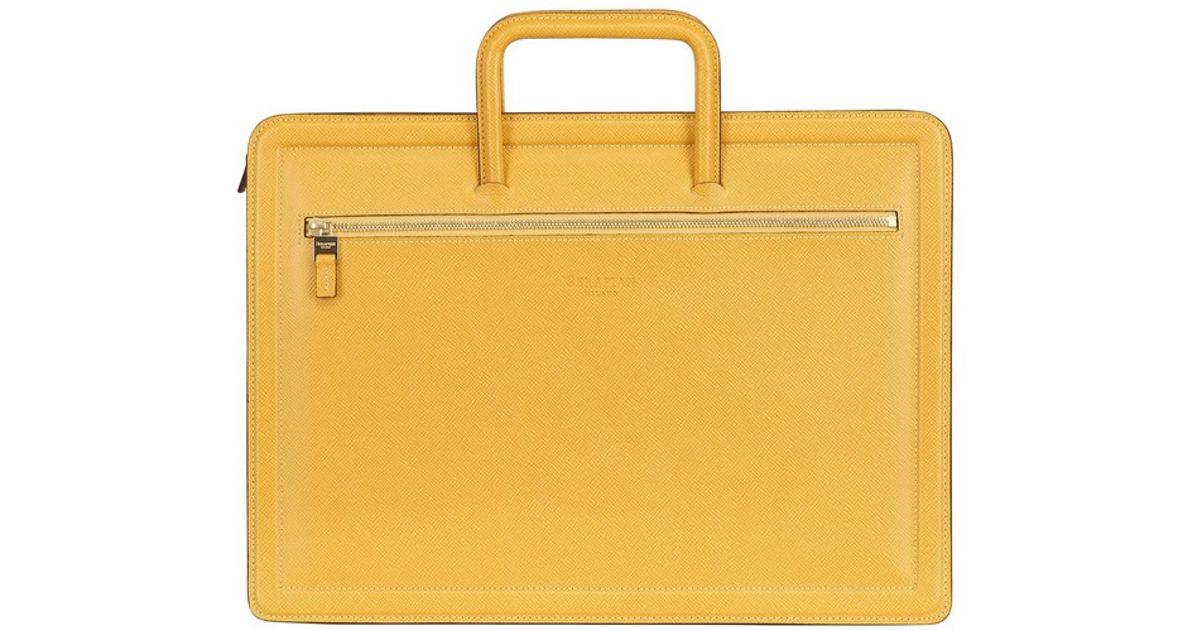 yellow briefcase