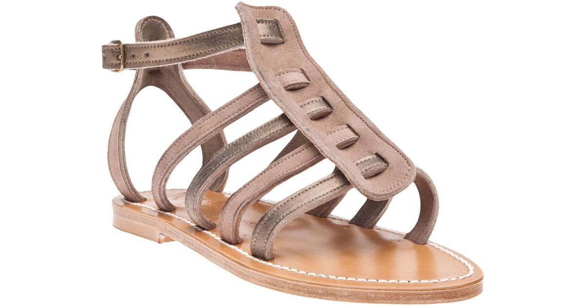 bronze gladiator sandals
