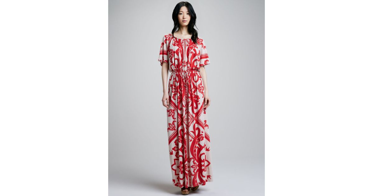 alice temperley red and white stripe