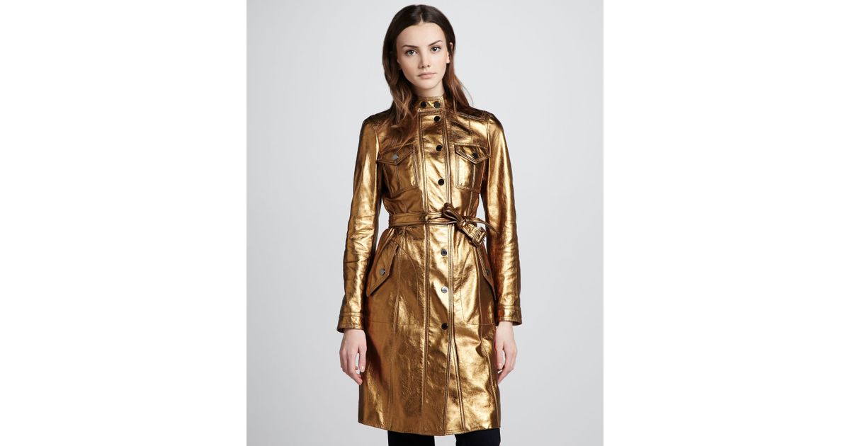 burberry trench coat womens gold