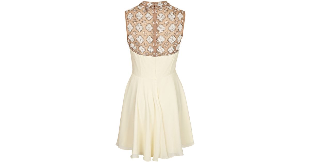 embellished swing dress