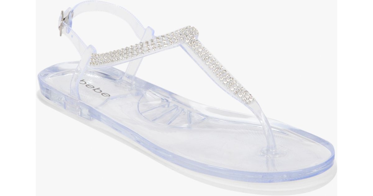 clear jelly flip flops