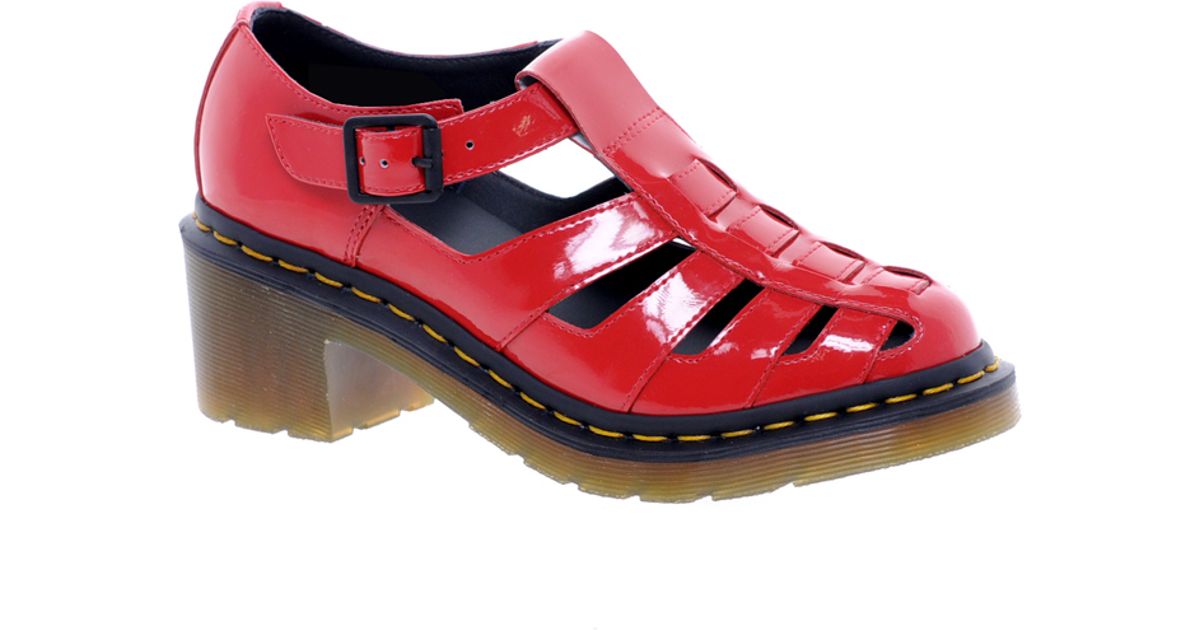 dr martens red sandals