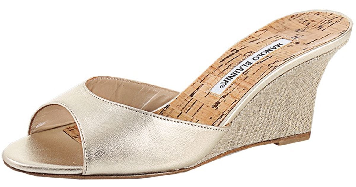 open toe wedge mules