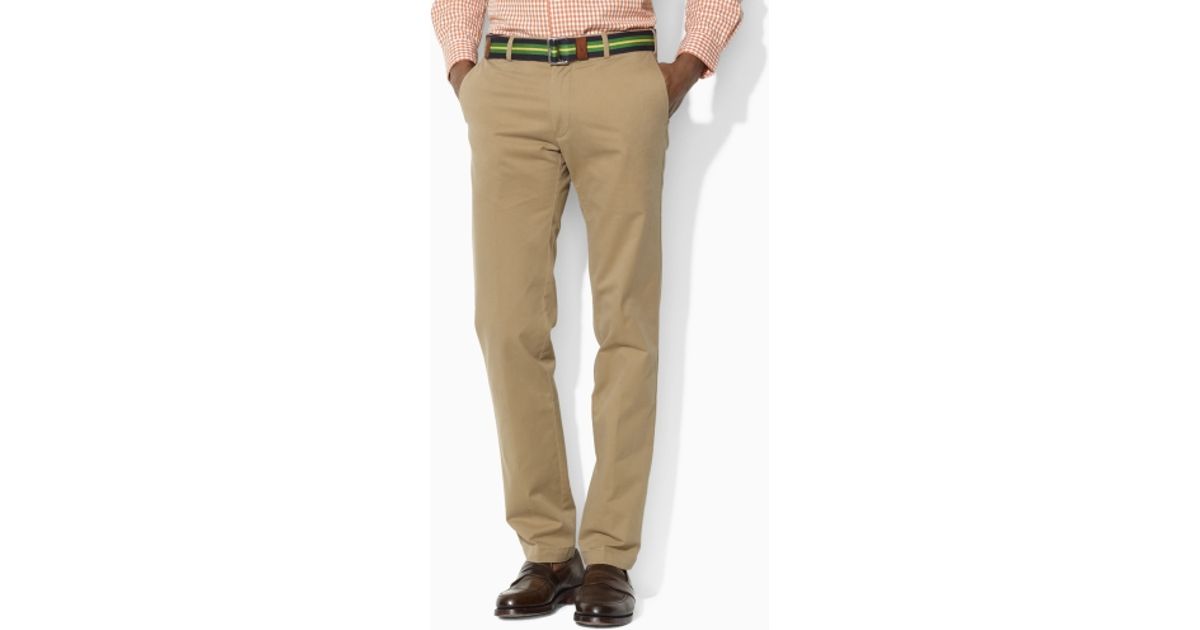 Polo Ralph Lauren Customfit Stretchtwill Pant in Khaki (Natural) for