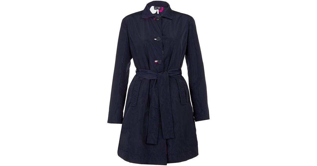 armani jeans trench coat