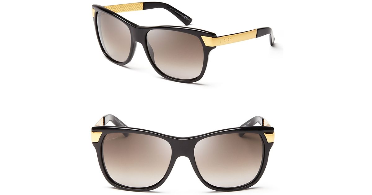 black and gold wayfarer sunglasses