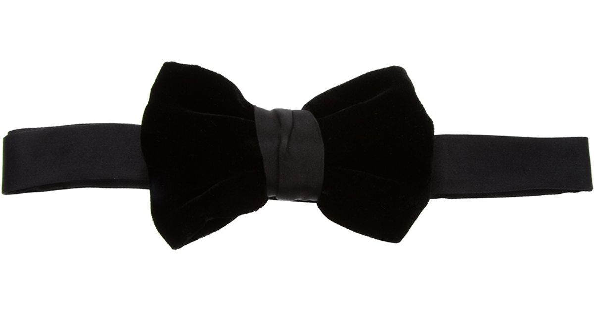 ysl velvet bow tie