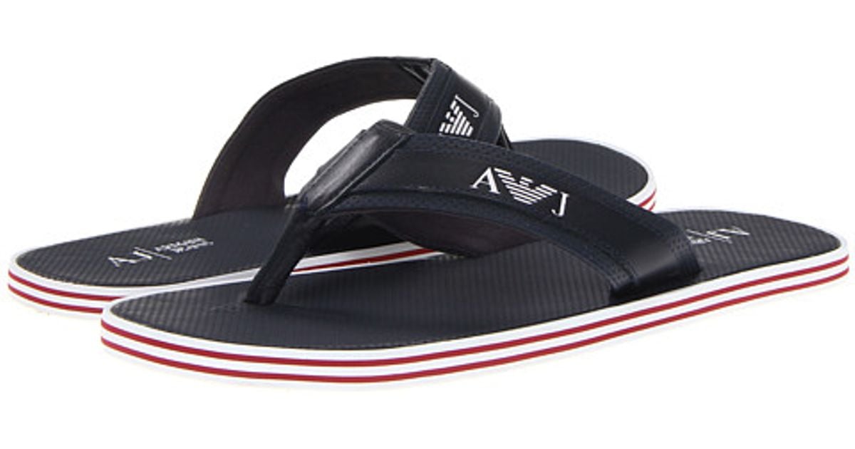 armani jeans flip flops