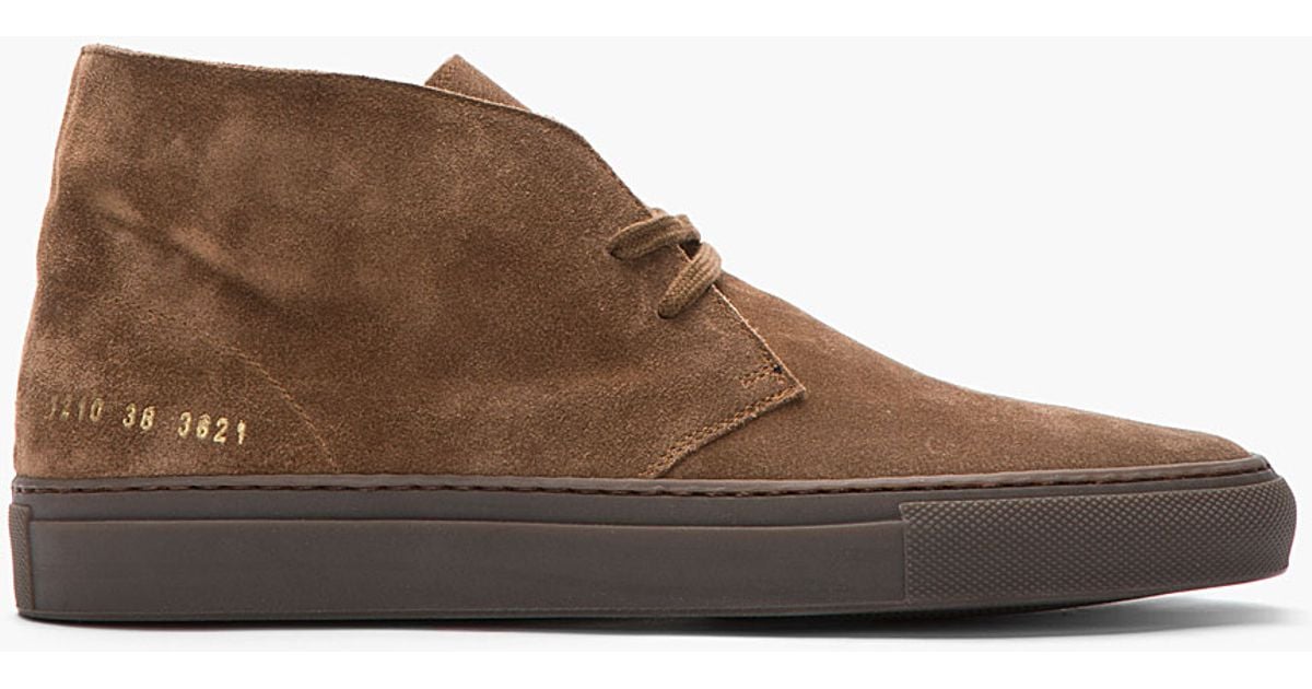 common projects chukka suede