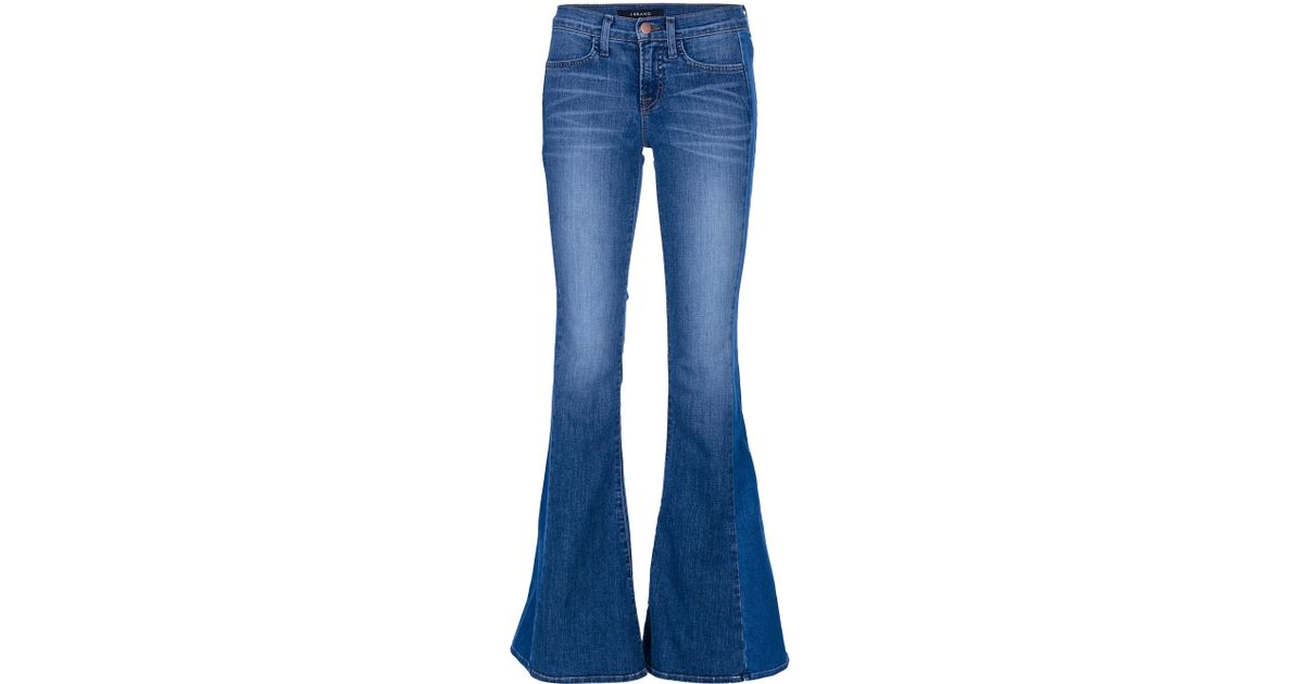 J Brand Bell Bottom Jean in Blue - Lyst