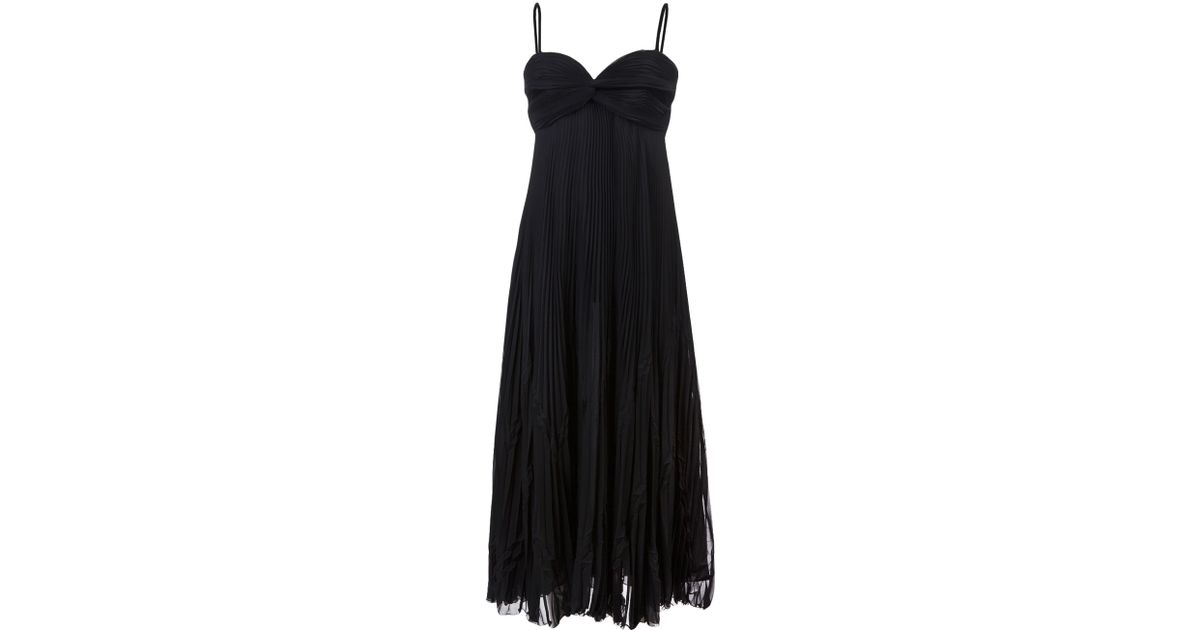 Valentino Strapless Jacquard Dress in Black - Lyst