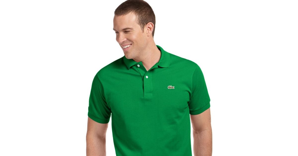 Hvem håndbevægelse Reception Lacoste Classic Pique Polo Shirt in Green for Men | Lyst