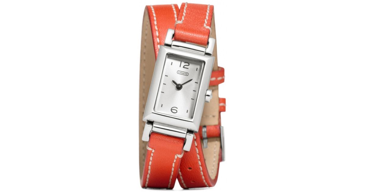 coach double wrap watch