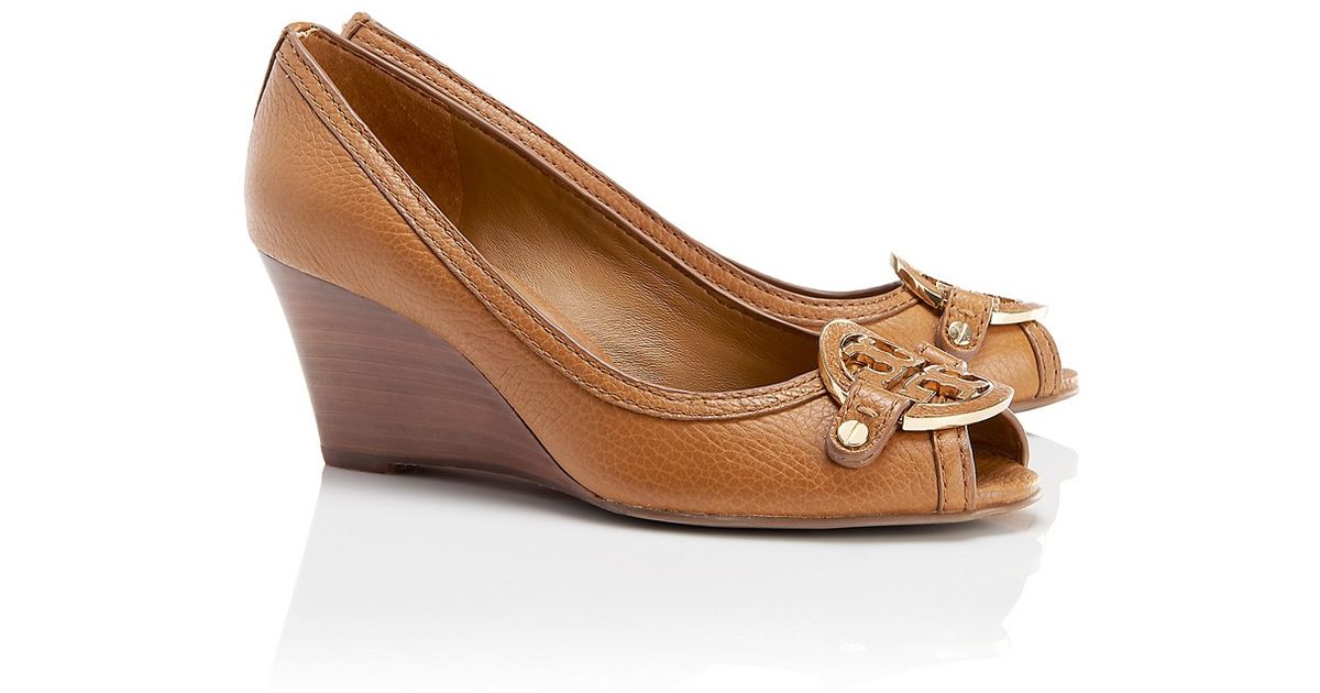 tory burch peep toe wedge